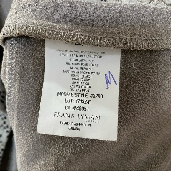 Frank  Lyman Women’s Jacket Iridescent Shimmer Snake Print Women's 20 Stretch M - Picture 5 of 6